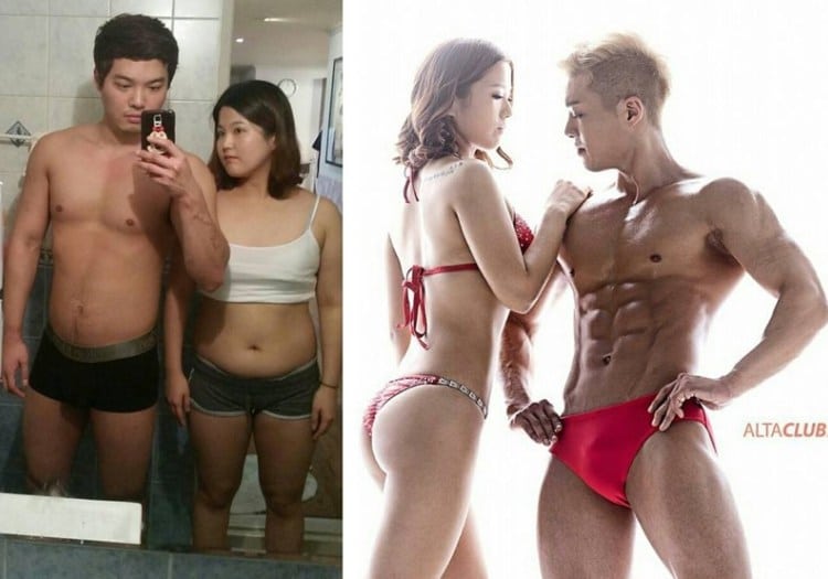 Пара підірвала Instagram феноменальною трансформацією своїх тіл за 5 місяців (ФОТО)