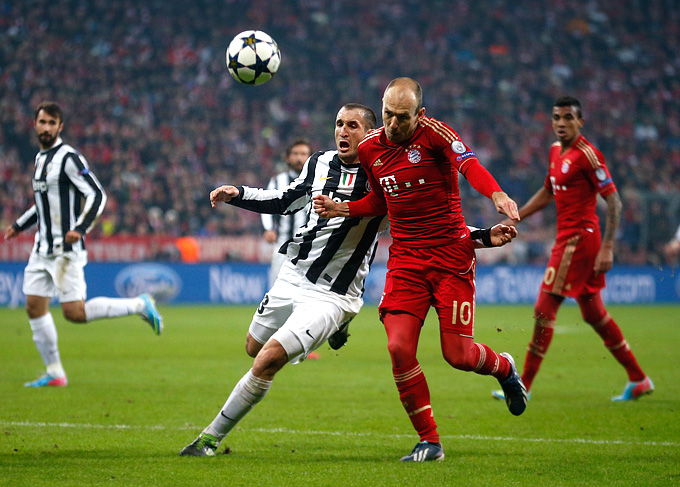 Бавария сыграла вничью с Ювентусом в первом матче плей-офф Лиги чемпионов