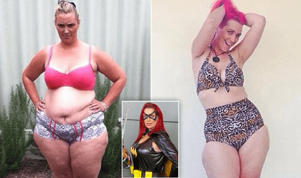 Цій жінці вдалось схуднути на  65 кг за допомогою костюма супержінки