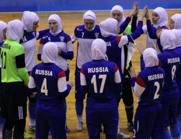 Жіноча збірна Росії з футзалу грає в хіджабах (ФОТО)