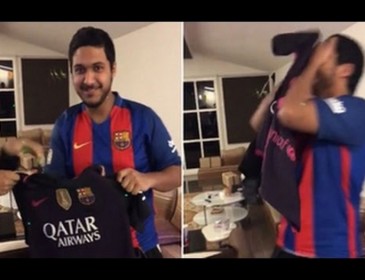 Вболівальник “Реала” зробив жорстокий подарунок фанату “Барселони” (відео)