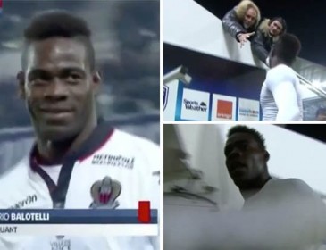 Італійський футболіст після вилучення штовхнув камеру і віддав футболку вболівальникам (відео)